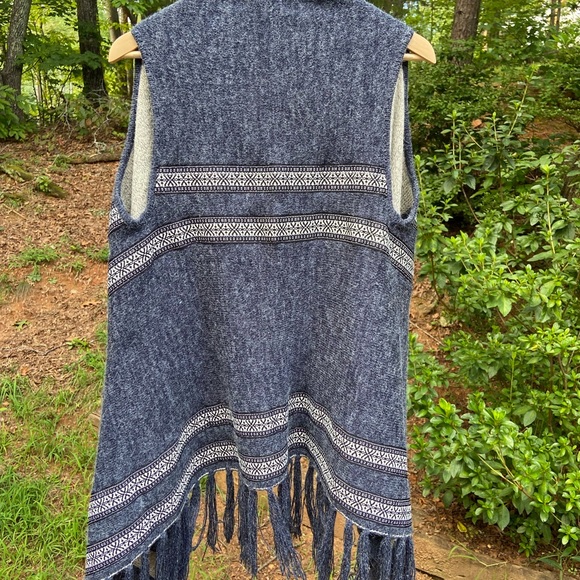 Blue, Navy and White Cardigan. - Picture 3 of 7